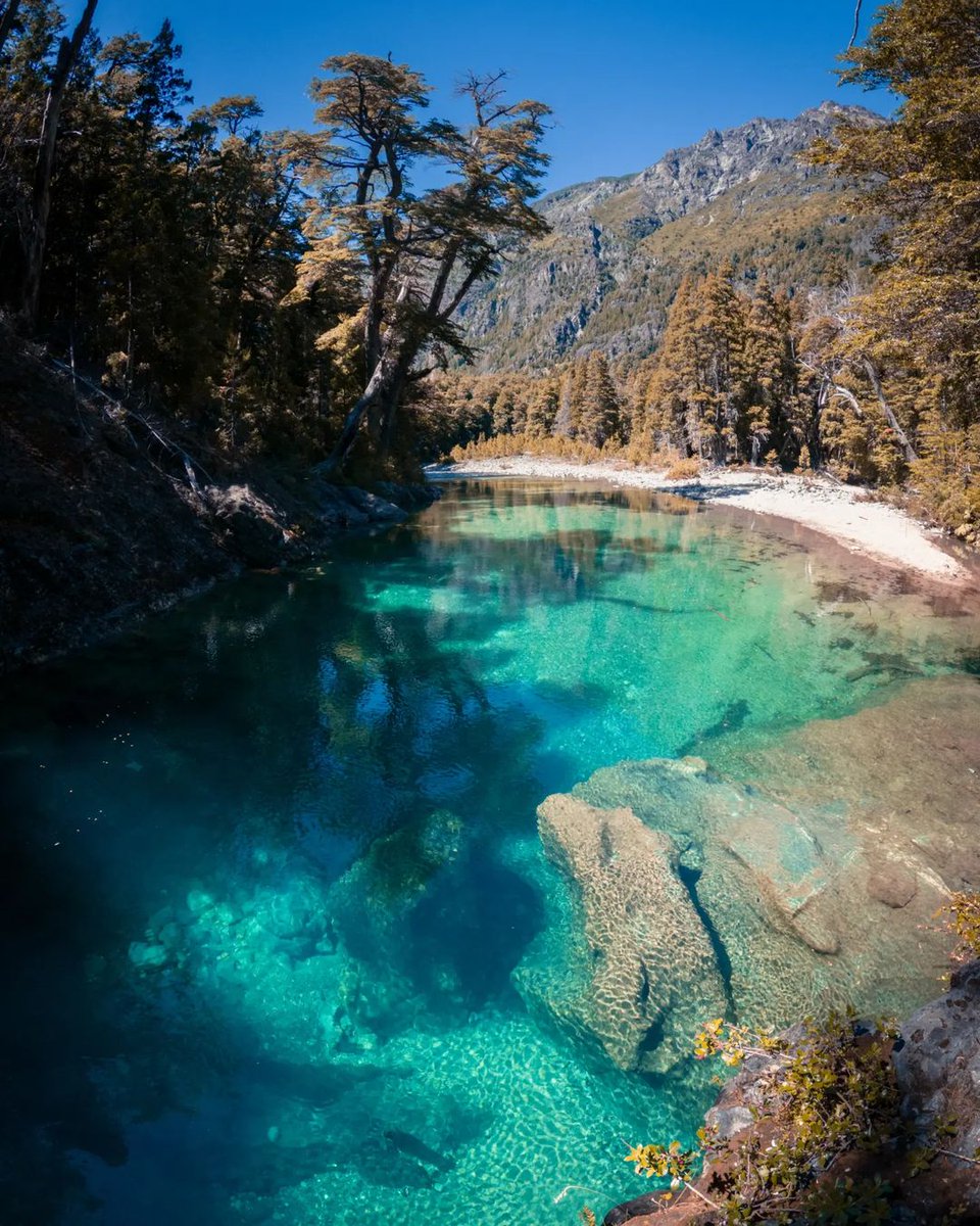 soymariche's tweet photo. Colores, siempre colores. #RioAzul #CajonDelAzul en El Bolsón. Río Negro #PatagoniaArgentina Otoño que recién empieza #brankozuñiga 👏🏼 #BuenJueves twitter Respiremos🧉☕🌄 https://t.co/jAaBbWBXBQ