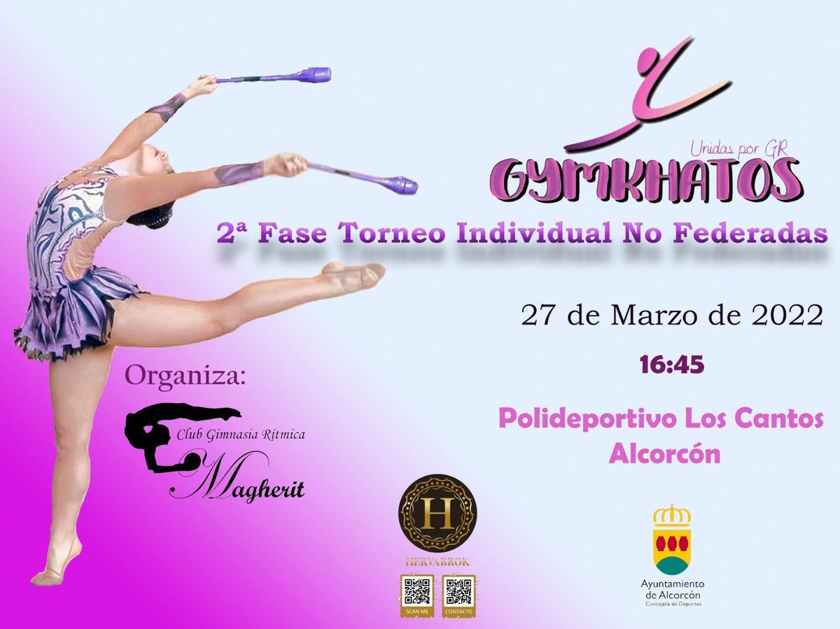 CDE_Magherit's tweet photo. Este domingo nos vemos en la 2ª Fase del Torneo Gymkhatos Individual No Federadas que organiza nuestra club dando cabida a 90 gimnastas de la Comunidad y de Toledo.
📍 Polideportivo Los Cantos #Alcorcón 
⌚16:45.

¡Os esperamos!

@AlcorconDeporte @rtdeportealcor @AytoAlcorcon https://t.co/Pfwf2bxLMC