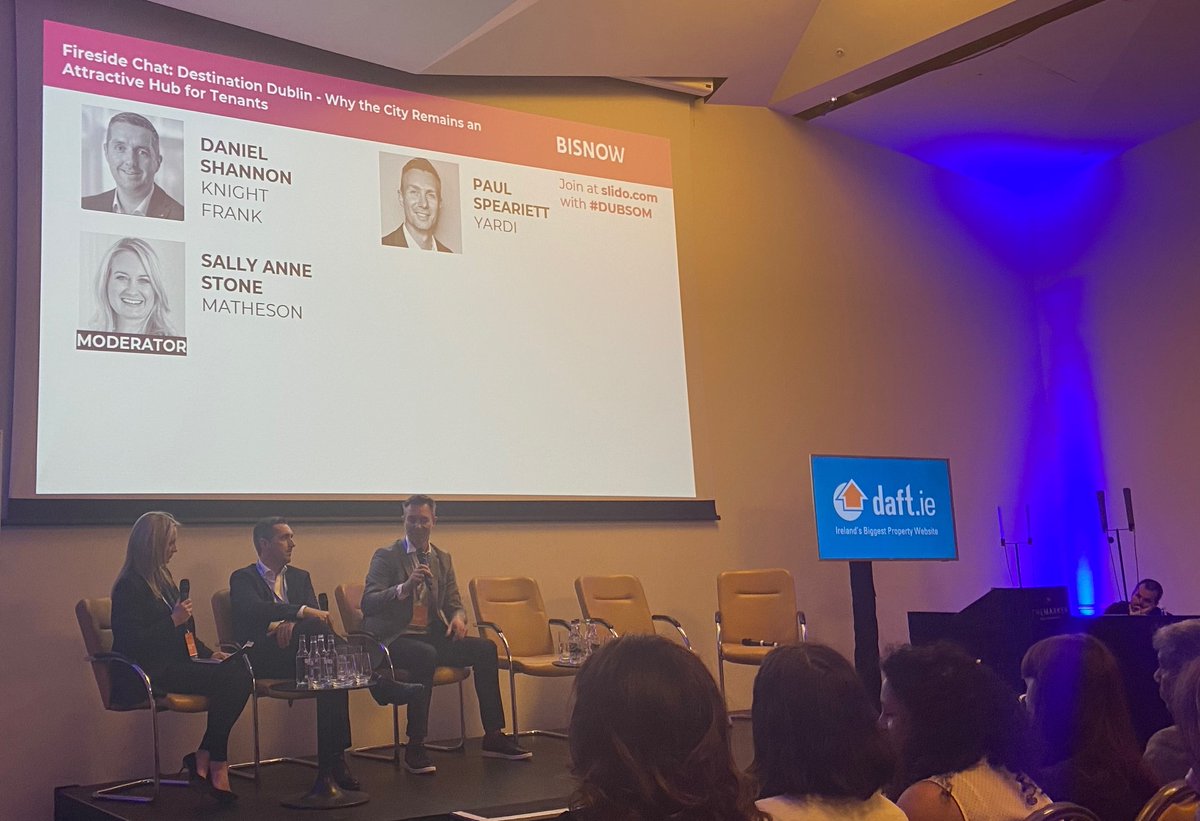 "<a href="/PSpeariett/">paul speariett</a>: Need interoperability of #Technology - tenants are demanding connected solutions so they can build the tools that work for them - flexibility is key."

Great insights at <a href="/Bisnow/">Bisnow</a>'s Dublin State of the Market event! 
#RealEstate #Bisnow #SmartBuildings