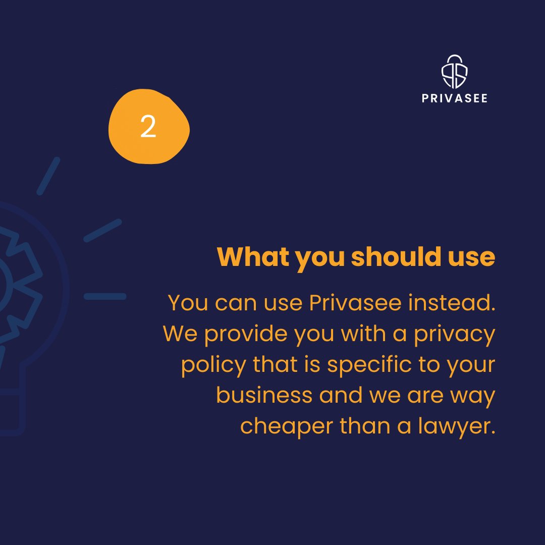 Do you need a great privacy document for your startup?

A quick Google search might not give you what you need.

You should instead try us out. 

We will get a privacy policy to you in under an hour with no hassle.
