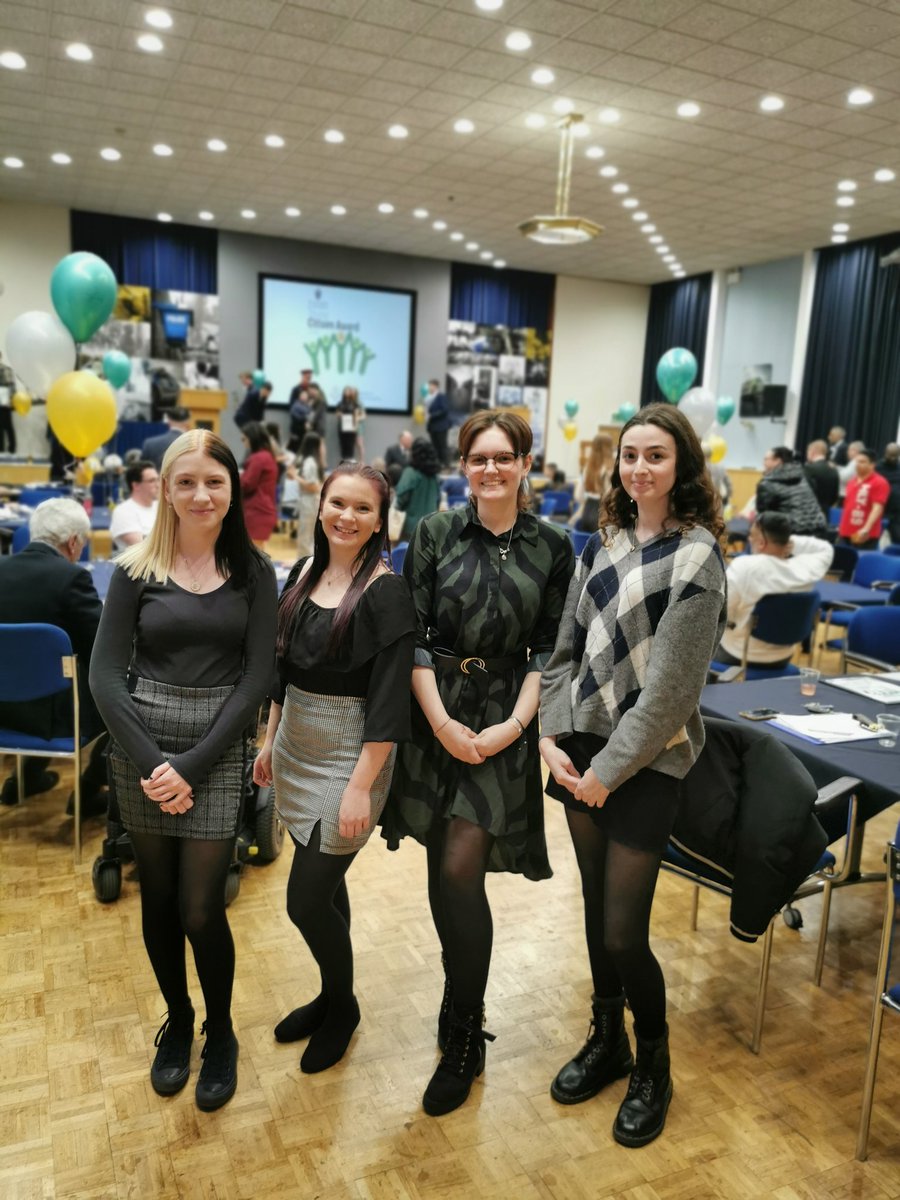 _Entrevents's tweet photo. Well done to Delilah and thank you to Emily, Georgina and Megan for supporting the Young Citizen of the Year Awards! Valuable experience for first year event management students @THE_UCLan https://t.co/c6ZVJrpppv