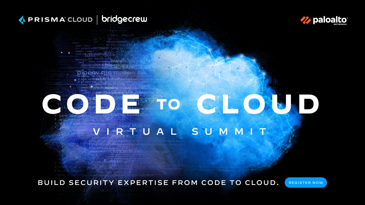 bridgecrewio's tweet photo. Catch these last lightning talks at the #CodeToCloudSummit covering:
⚡ Modern #AppSec with Edwin Kwan, @Tyro
⚡ #InfrastructureAsCode with @vTimD, @envZero
⚡ #OpenSource K8s Security with Madhu Akula, @MiroHQ
Join the event for free: https://t.co/rzfvIc6c3D https://t.co/vdahJ9PPJG