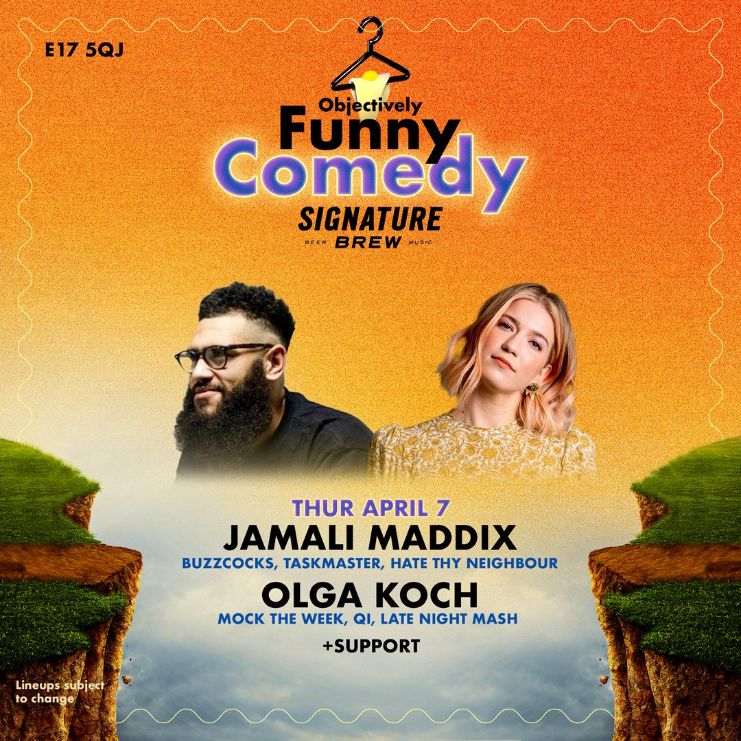 objectivlyfunny's tweet photo. this lineup is all kinds of fire and it's coming your way in two weeks! ooch aah don't touch it it's hot

featuring all-time icons @jamalimaddix, @rocknrolga, @johnnywreallyx2, @dnlfoxx &amp; #alexbeighton

some tickets still remain! honestly you deserve it

https://t.co/O3ThZlnRwi https://t.co/vPsAhB994v