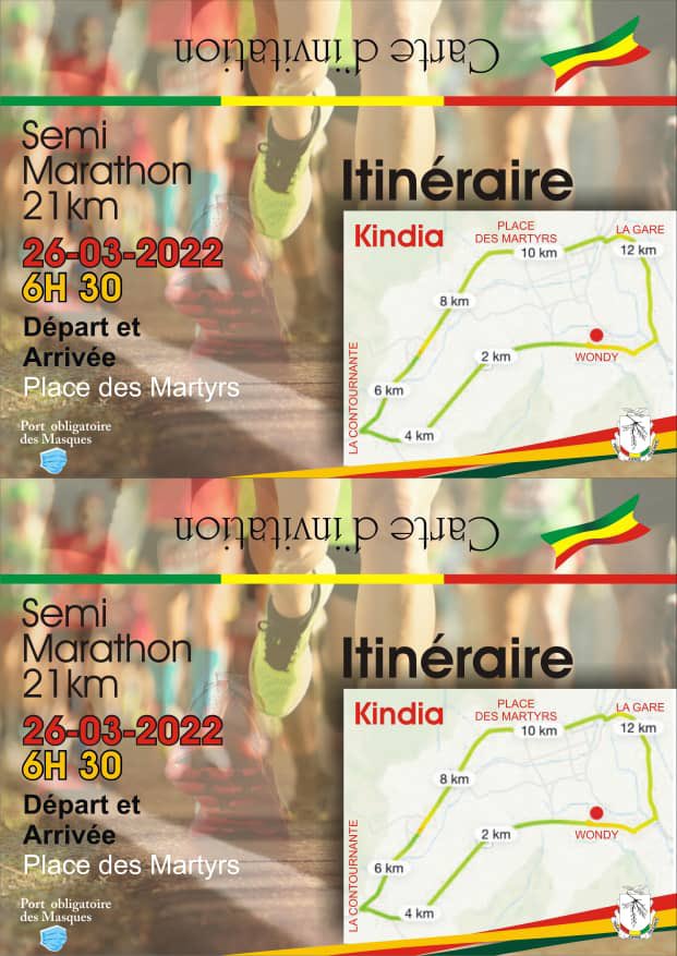 alphak79's tweet photo. Le CSK vous accueille à KINDIA le 26 mars 2022 pour le semi marathon https://t.co/F4s4GTYmPj