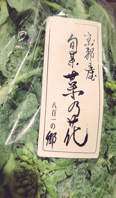 菜の花と、多分トモツカは熱燗が呑みたくなるだろうから酒蔵さんのオススメのやつを。 