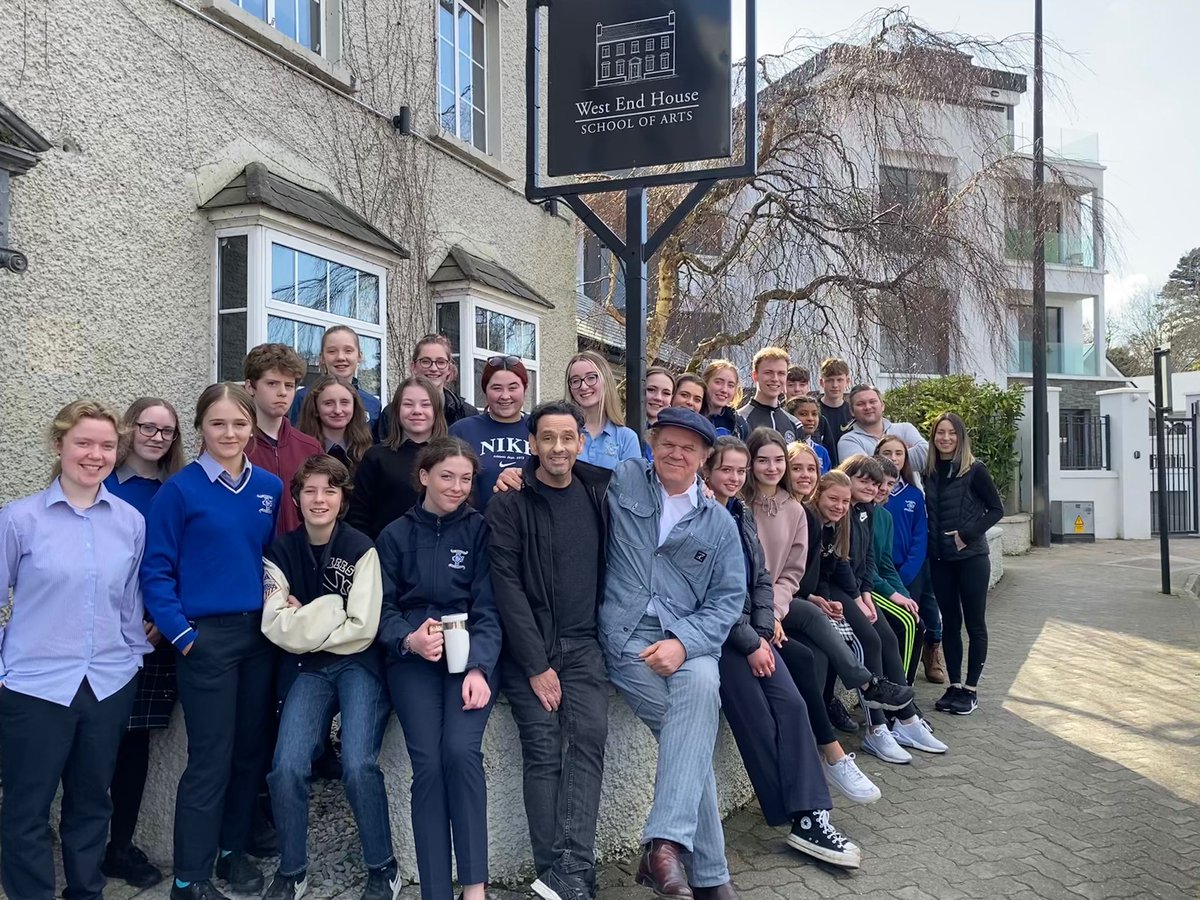 West_End_House's tweet photo. Such an honour to welcome John C. Reilly to West End House School of Arts yesterday for an inspirational Q&amp;A with our acting students. Thank you John! We loved having you. https://t.co/Bk6vwwD2Wj