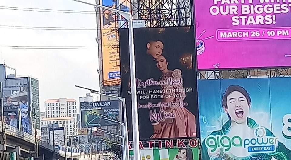 kylitoecharrii's tweet photo. di parin ako maka move on sa pa billboard ni @kcnelites. sobrang thank you for making this possible. and also sa mga ibang tumulong, thank you din! *purple hearts* two billboards for our chin and kyle, another dream come true:)
FORTYONEverlasting KYCINE
#PROJECTLAVENDER https://t.co/7sv0NOZShK