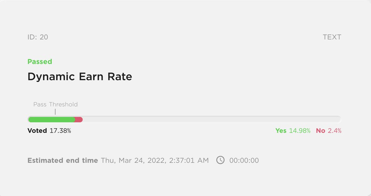 milesdeutscher's tweet photo. The @anchor_protocol "Dynamic Earn Rate" vote just passed, meaning the APY will drop to adjust to market rate.

This entails a 1.5% monthly decrease until the yield reserve is sustainable. 

This is a great change for the sustainability of @anchor_protocol in my opinion. https://t.co/JKgGd0FMOn