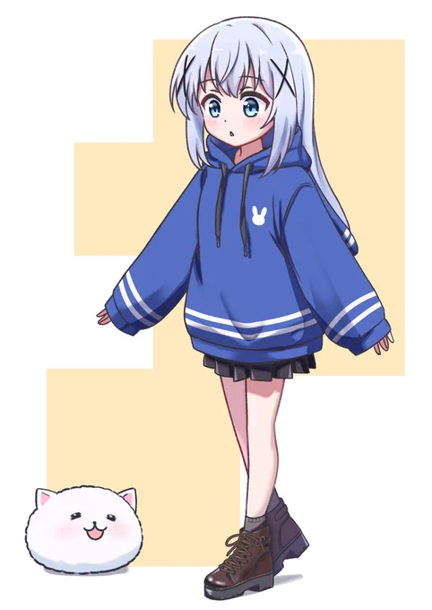 ちっちゃい子には大きいパーカーを着てほしい#ごちうさ#gochiusa 