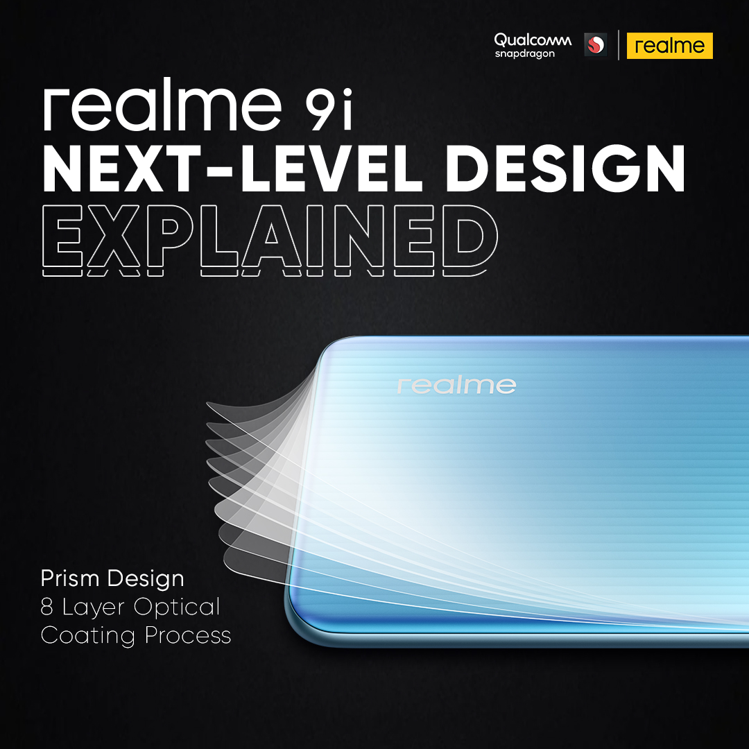 realmeKenya's tweet image. An elegant #NextLevelDesign that will undoubtedly pique your attention. The #realme9i has a Stereo Prism Design, which provides a dynamic effect of 3D light and shadow transformation.
TRY IT! What color would you go for Prism Blue 🔵 Or Prism Black⚫?
#NextLevelPower #realme