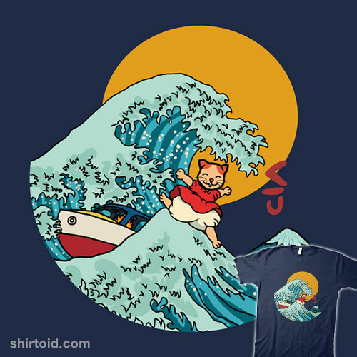 shirtoid's tweet photo. "Kitty In The Sea" by @vampdearie is $13 today https://t.co/Sc4q0tYVUq https://t.co/uQXAv1SDrS