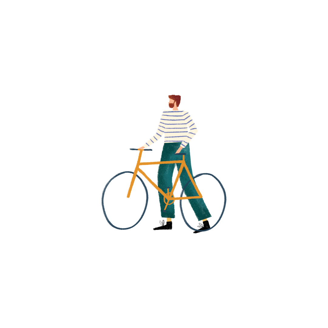 StephieGinger's tweet photo. 🚲🌞 — A chap from a new map I recently created!
#spotillustration #illustration #illustrationartists #illustrator #lifestyleillustration #bikelife #bikes #outdoorslife #editorialillustration #map #mapillustration #characterillustration https://t.co/sPtQRYFTX5