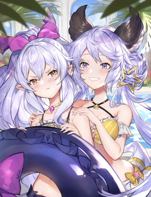水着メドュちゃんとサテュ🌟
#グラブル 