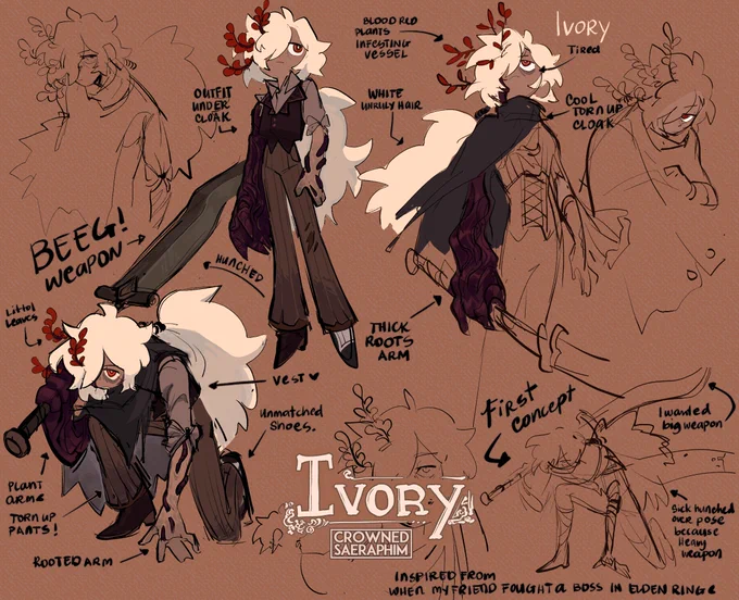 Their name is Ivory! They too have a sword, and are cursed with immortality. 