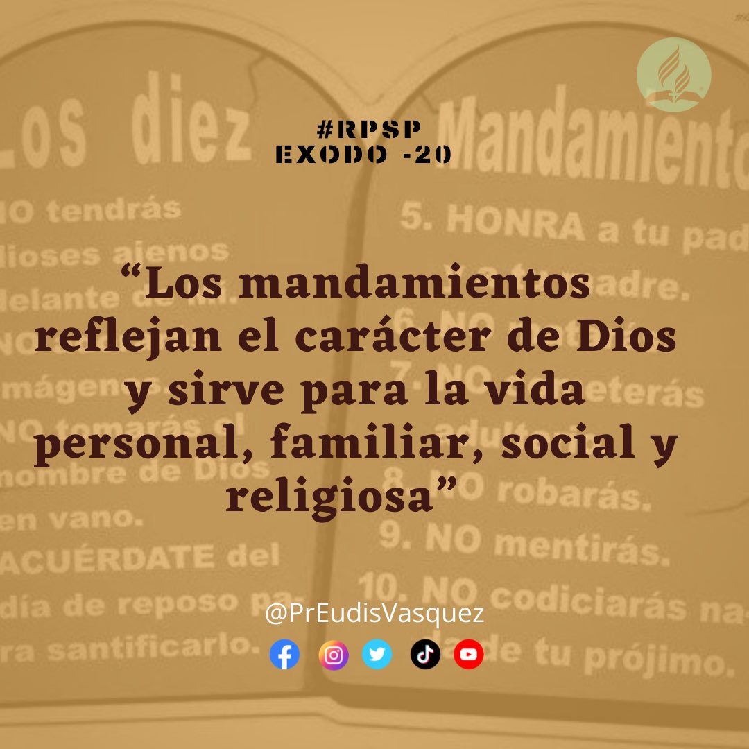 PrEudisVasquez's tweet photo. #Exodo20 Los 10 mandamientos 

🌱Muestra a un Dios vivo y presente en cada momento.
🌱Muestra a un Dios interesado por la humanidad.
🌱Muestra a Dios todopoderoso.

#rpsp 
#PrimeroDios 
#SecretariaMOP https://t.co/hJiHd73iDt