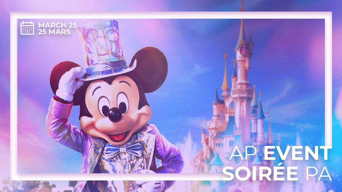 DLPReport's tweet photo. The programme of the #DisneylandParis30 AP Party will be released tomorrow (on the day) at noon CET / 11am UK. https://t.co/wmkpVplKJ8