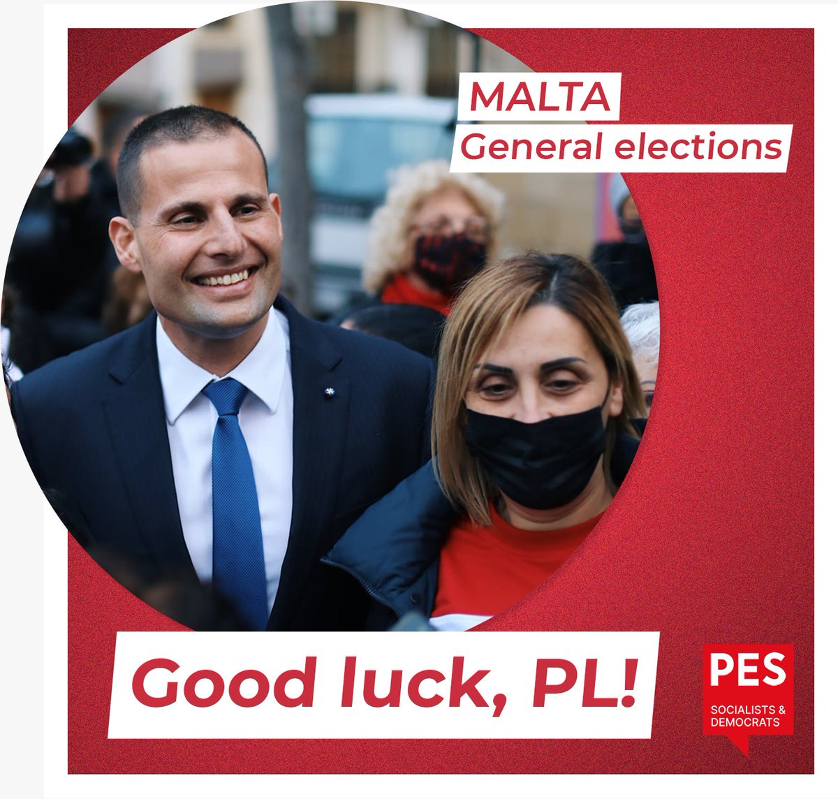 PES_PSE's tweet image. 🇲🇹 Good luck to @RobertAbela_MT and @PL_Malta on this Saturday's general elections in #Malta!
#MaltaFlimkien