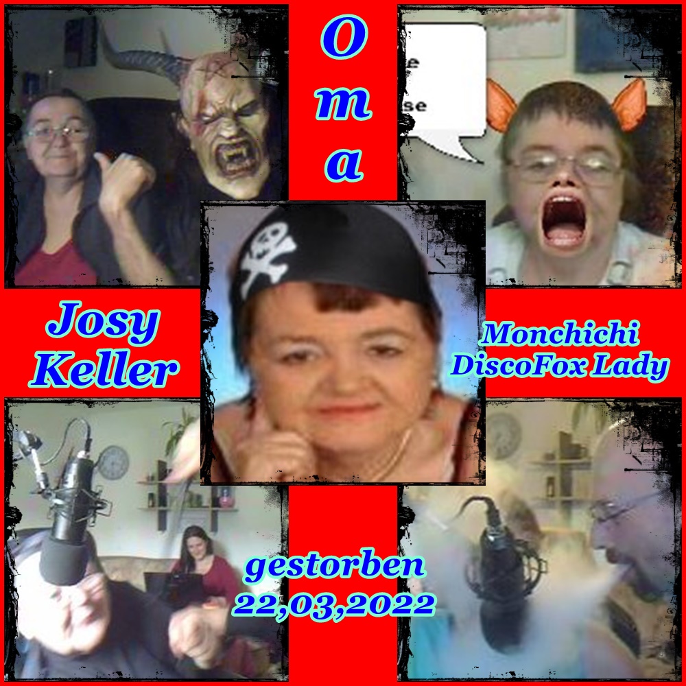 Monchichi711's tweet photo. HEUTE 16 Uhr und 20 Uhr mache ich 
!! MALLE !!
für unsere OMA Josy Keller eine SONDERSENDUNG!! Lasse Alte Zeiten Revue passieren und an Sie Gedenken mit Ihren Schlagern und Discofox..
Unvergessen und geliebt bleibt SIE in unseren HERZEN LIEBE OMA JOSY ;( 
https://t.co/OZQutGIXOW https://t.co/7v25qVFZl5