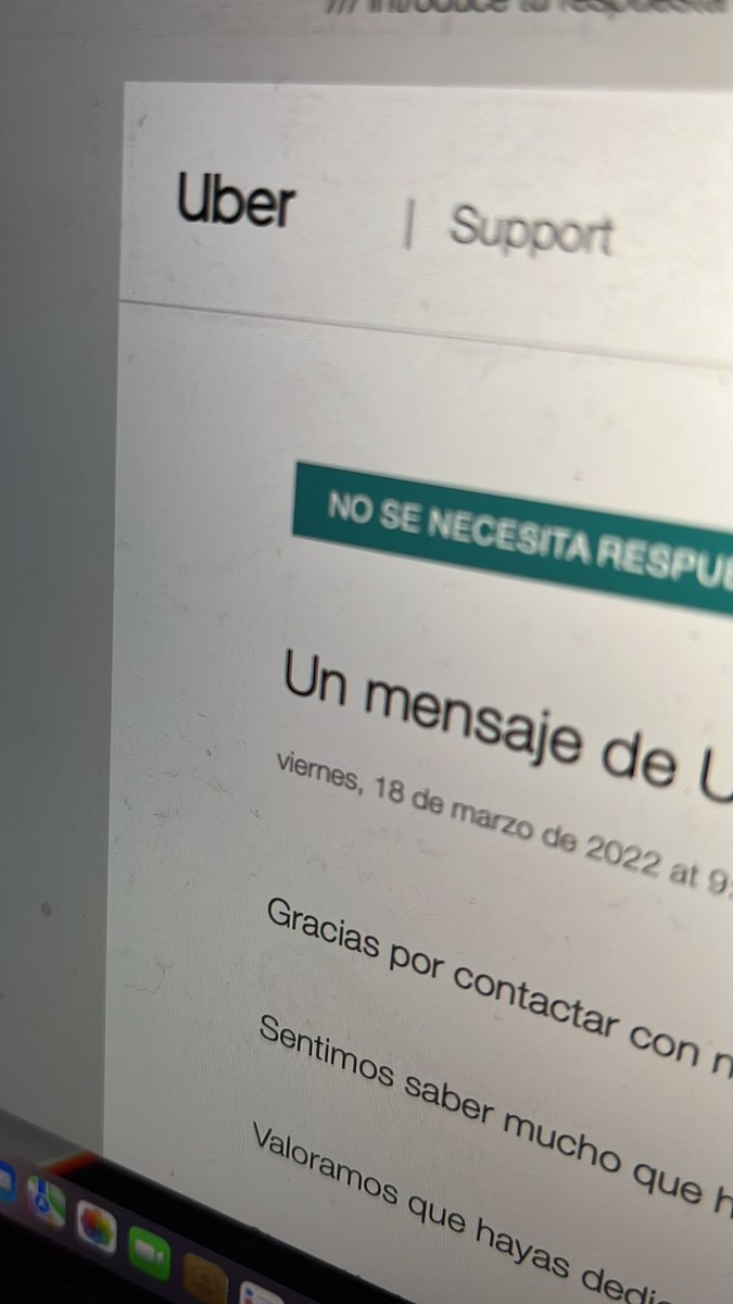 SalvaGalvan's tweet photo. Es de justicia.
Igual que hice pública mi queja por lo sucedido con un pedido de @FosterHollywood hoy me toca aplaudir 👏🏻 la excelente respuesta de @Uber_ES y @Uber_Support https://t.co/0R8j8CU1yF