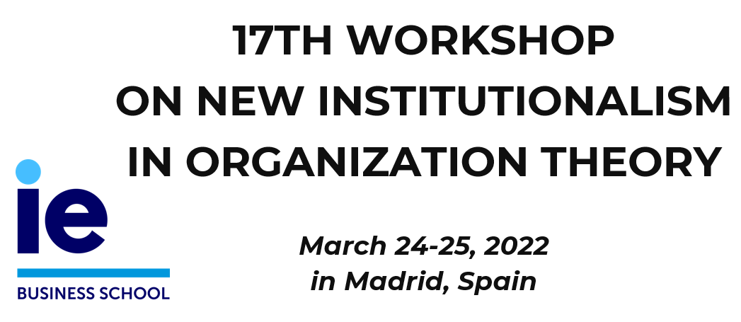 IE_BSRG's tweet photo. Members of our research group are hosting &amp; presenting at the 17th Workshop on New Institutionalism in Organization Theory, taking place @IEuniversity this week. w/ @BernaBullinger; @followstefanie https://t.co/qA8ZmiZTnv