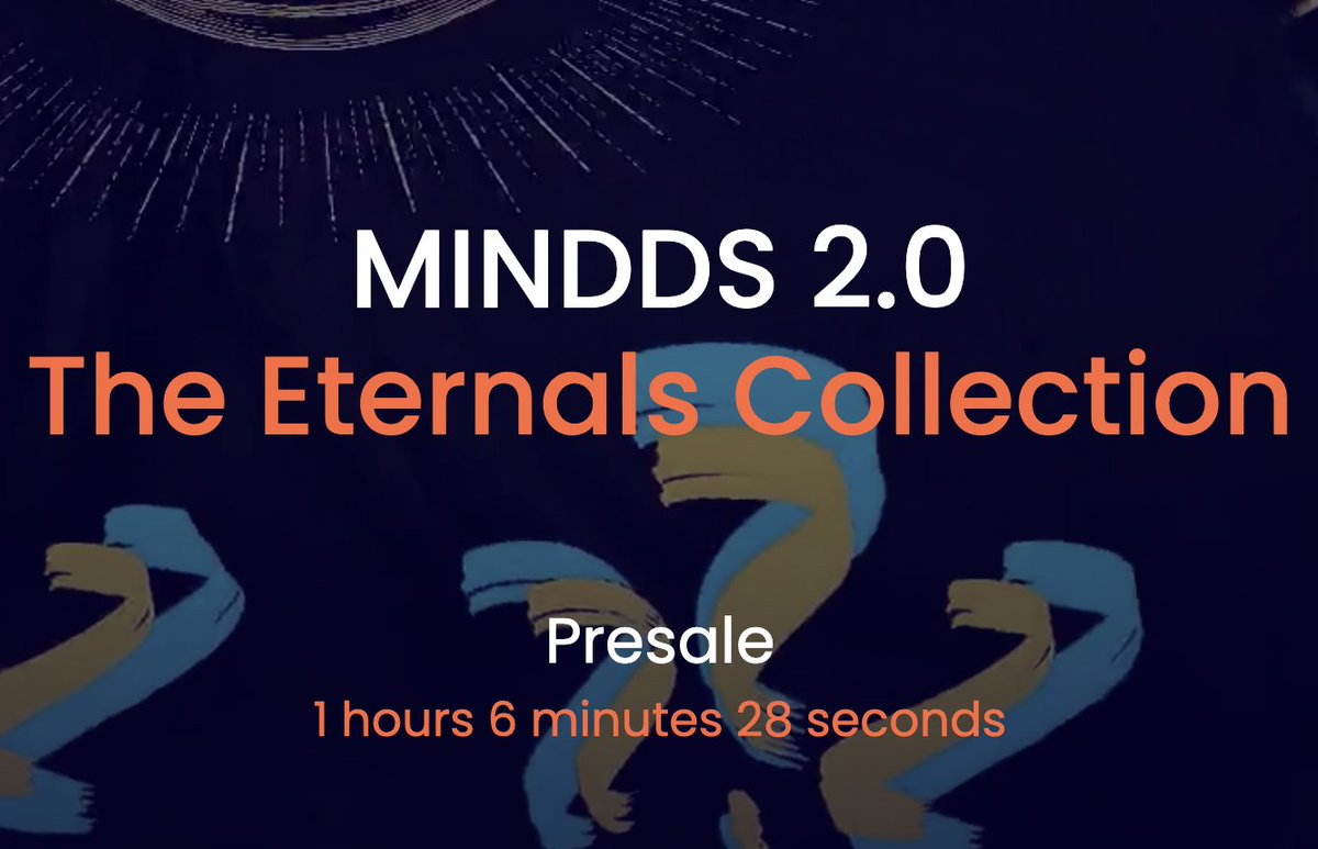 Mindds's tweet image. Tick Tock! 1hour left @Mindds 
eternals.mindds.io ❤️🔥