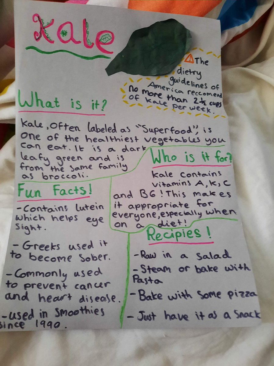 👩‍👧‍👦A local family visited Broughton Astley Community Allotments to discuss our project supporting HE families

🥬 They picked kale to take home &amp; try which the kids enjoyed 😁👍

🤩Mckenzy completed this amazing piece for me to share on the page with all the info she researched 👏🏼