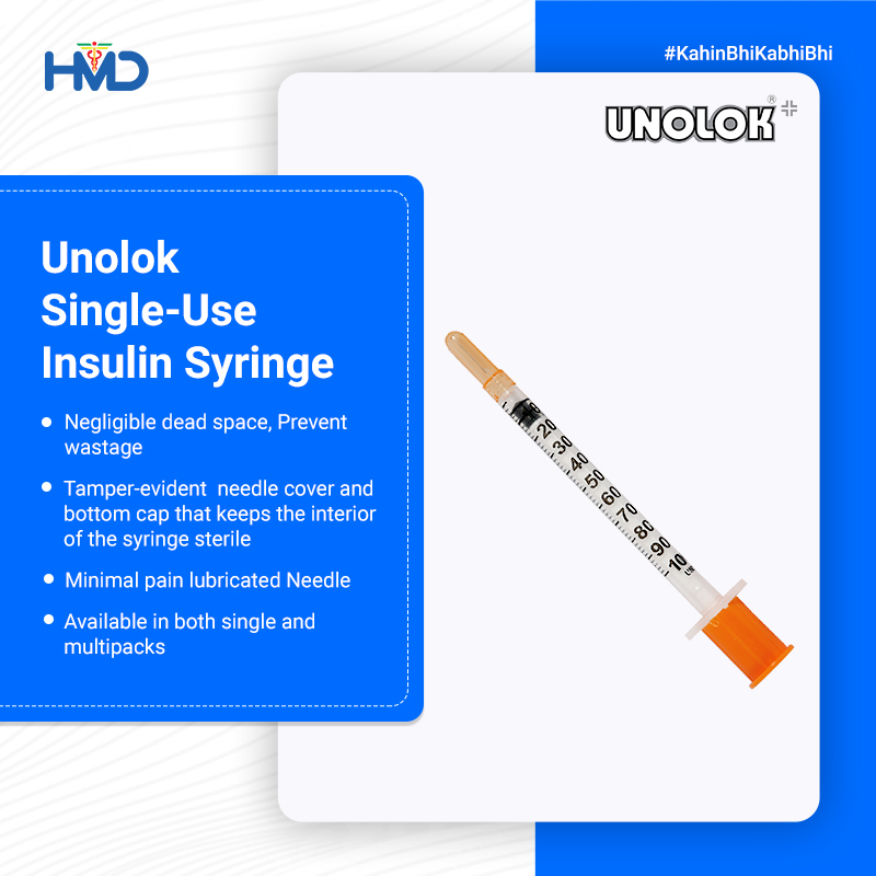 hmdhealthcare's tweet photo. With the #Unolok #insulinsyringe, #HMD aims to provide excellent #diabeticcare. It is made of high-quality material that provides durability & ensures #minimalpain during #insulinadministration. Read more: https://t.co/gbPBO2ug45
#Syringes #SingleUseSyringes #KabhiBhiKahinBhi https://t.co/JnRkoD5XzT