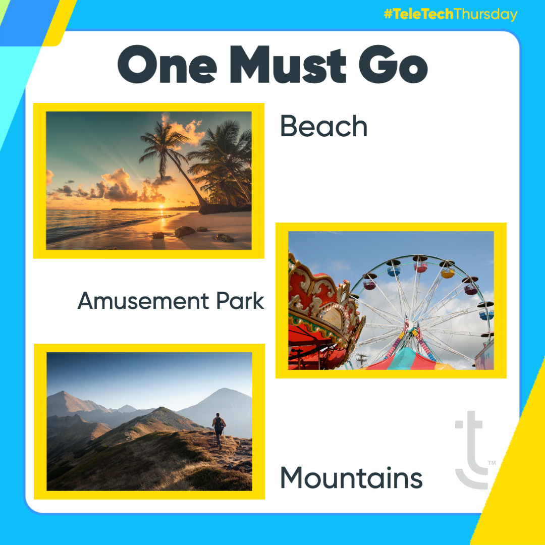teletechlife's tweet image. Let&apos;s say you can travel anytime to the locations in the photo except for one. Choose which must go and share your answer in the comment section! #ExperienceTeleTech #TeleTechThursday