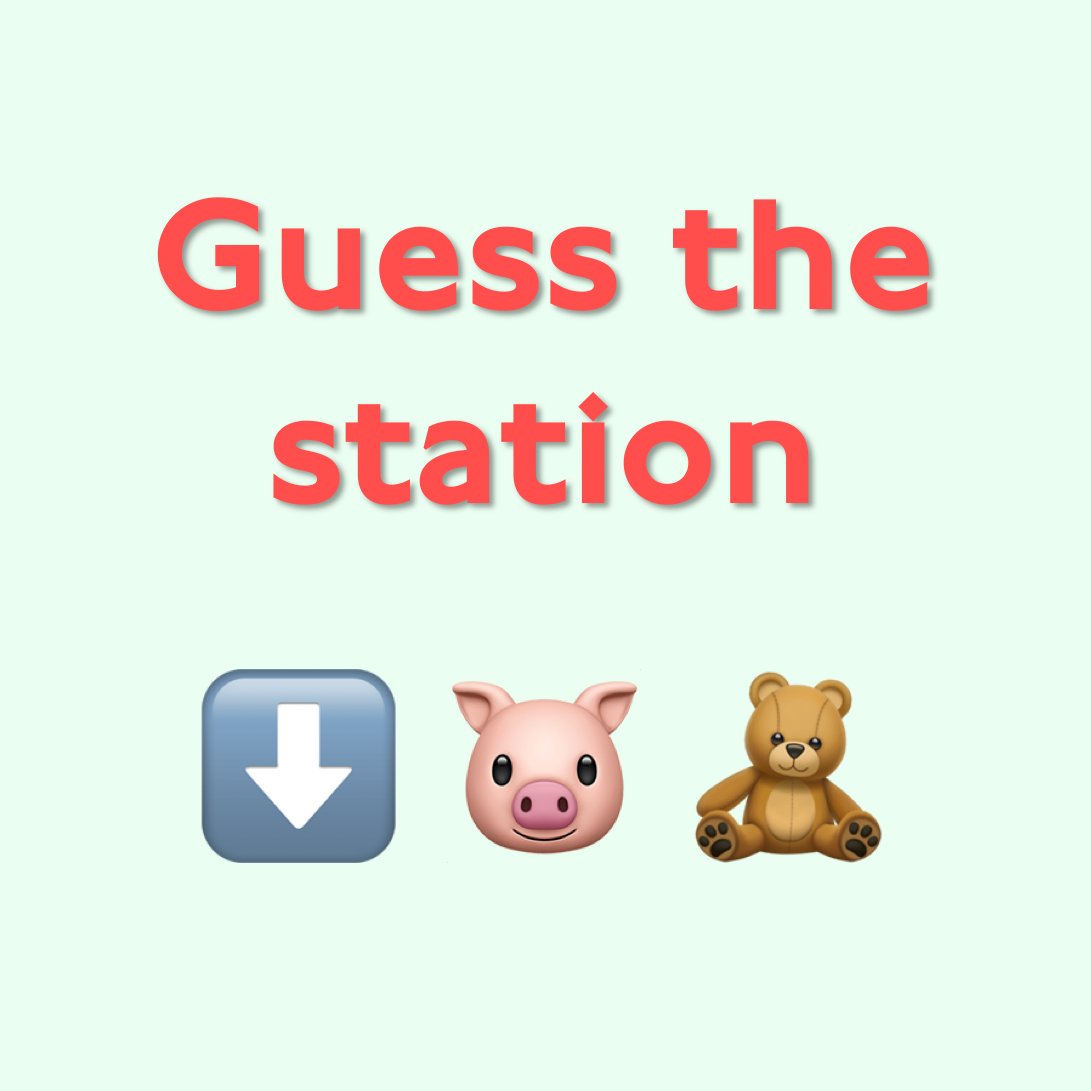 Can you #GuessTheStation? ⬇️🐷🧸 Hint: You'll find this station in the London Borough of Camden!