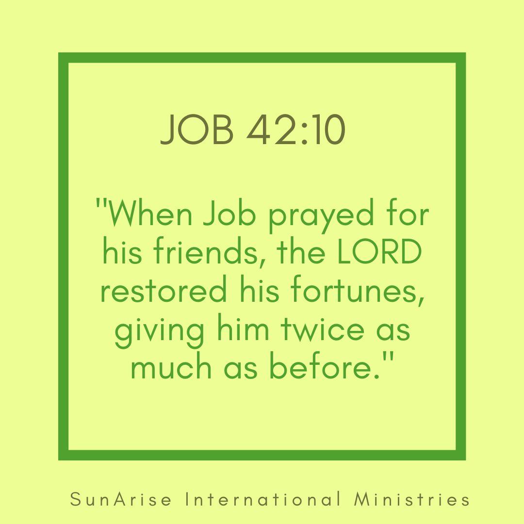 MarinaACoryat's tweet photo. When Job prayed for his friends, God RESTORED IN DOUBLE PORTION
#SunAriseInternationalMinistries #MarinaAngelicaCoryat #doubleforyourportion #prayingforothers #dueseason https://t.co/DUuS6ykCnj
