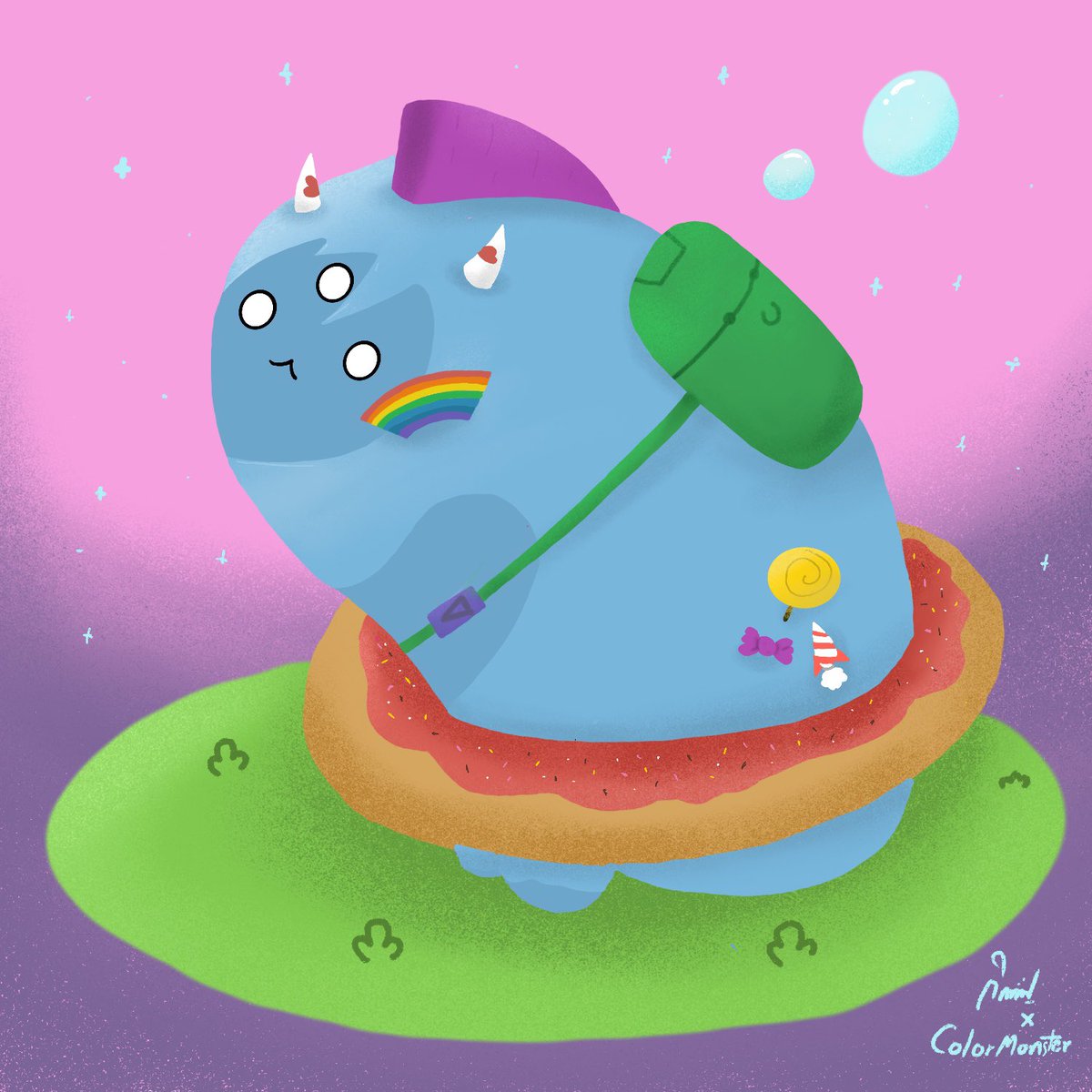 manskittipich's tweet photo. @colormonsterNFT #MyColorMonster in my own style ๐๐
Thanks for the event. Itโs so much fun drawing this ๐ฅฐ https://t.co/Bd2P74nMjv