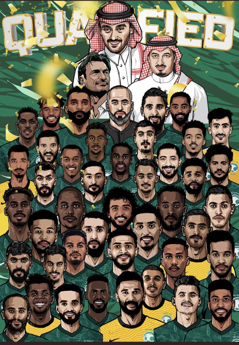 M_ALshamrani16's tweet photo. #المنتخب_السعودي💚🇸🇦💚                         نبارك لمولاي خادم الحرمين الشريفين الملك سلمان بن عبدالعزيز وسمو سيدي ولي العهد محمد بن سلمان ولكافة الشعب السعودي تأهل #المنتخب_السعودي الى منديال #قطر 2022 الف مبروك 💚🇸🇦💚🇸🇦💚 https://t.co/t2dykw2xl4