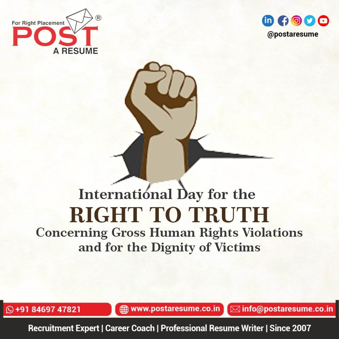 #righttotruth #righttotruthday