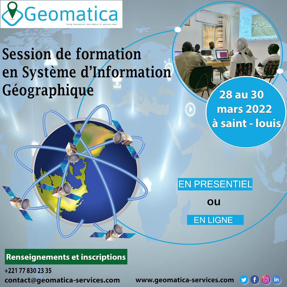 Geomatica (@geomaticaforgis) on Twitter photo Session de formation en Système d'Informations Géographiques #SIG😇
✅Formation ouverte en mode présentiel ou en ligne.
🚨Du 28 au 30 mars 2022🚨
Pour plus d'informations :
📲+221 77 830 23 25
📩 contact@geomatica-services.com
#formationenligne #senegal #SIG #geomatica Session de formation en Système d'Informations Géographiques #SIG😇
✅Formation ouverte en mode présentiel ou en ligne.
🚨Du 28 au 30 mars 2022🚨
Pour plus d'informations :
📲+221 77 830 23 25
📩 contact@geomatica-services.com
#formationenligne #senegal #SIG #geomatica