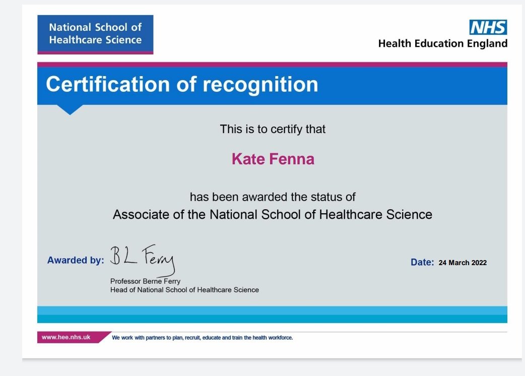 Kate Fenna (@katefenna) on Twitter photo Wow what a lovely email to have just received from <a href="/NSHCS/">National School of Healthcare Science</a> I wouldn't be where I am today without the STP Programme so it is an absolute honour to continue to support the fantastic work of the school. Thank you @HeadNSHCS . <a href="/WeHCScientists/">NHS Healthcare Science</a> <a href="/CSOSue/">Professor Dame Sue Hill</a> Wow what a lovely email to have just received from <a href="/NSHCS/">National School of Healthcare Science</a> I wouldn't be where I am today without the STP Programme so it is an absolute honour to continue to support the fantastic work of the school. Thank you @HeadNSHCS . <a href="/WeHCScientists/">NHS Healthcare Science</a> <a href="/CSOSue/">Professor Dame Sue Hill</a>