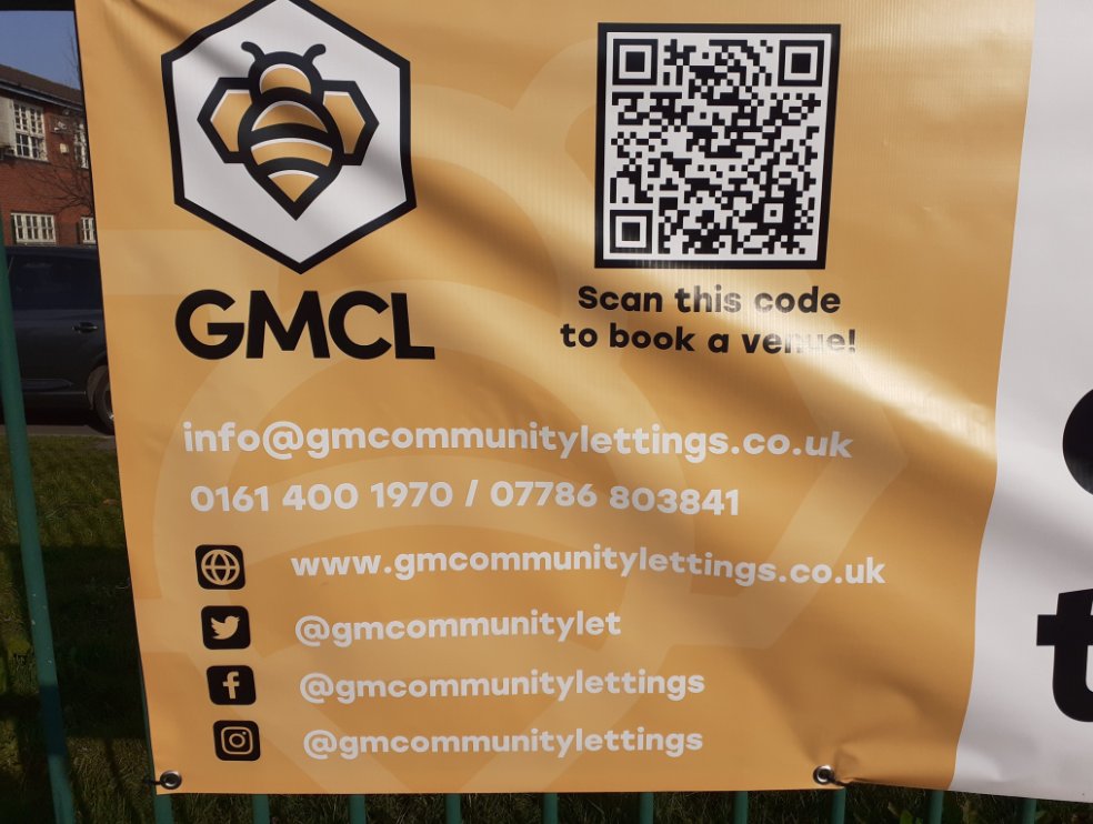 <a href="/GMCommunityLet/">Greater Manchester Community Lettings</a> are going from strength to strength!  Their new banner went up on our gate yesterday and it looks fantastic! Great job guys!!