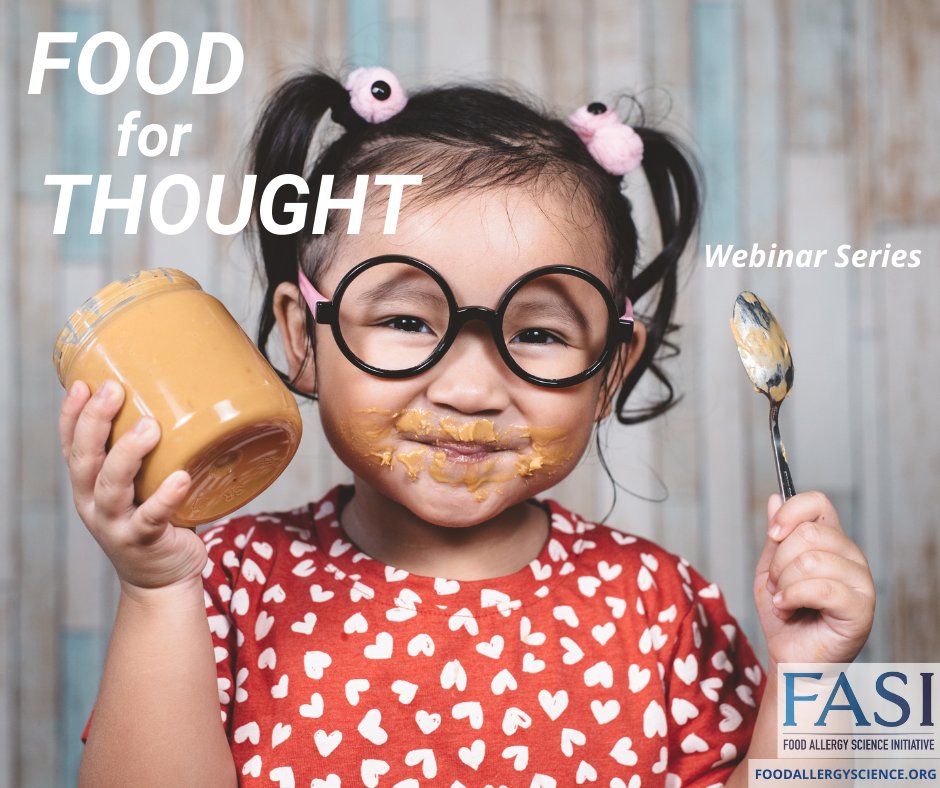 Join us on Tuesday, April 12th from 12:30-1:00pm for our first webinar in a new series, "FASI Food for Thought." Ruslan Medzhitov, PhD, will address, “Why do we have food allergies?” with a Q&amp;A to follow. #foodallergies

To register, visit the link: us06web.zoom.us/webinar/regist…