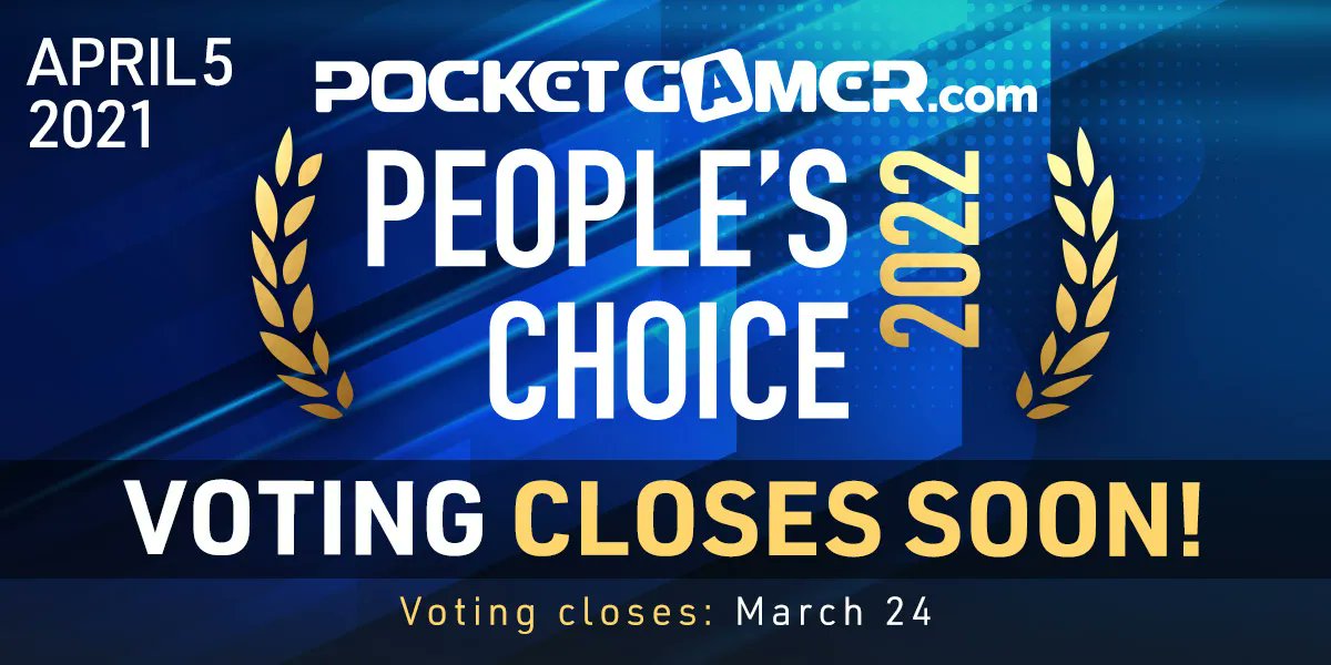 PocketGamer's tweet image. 🚨 LAST CHANCE TO VOTE 🚨

Vote for your favourite games at the #MobileGamesAwards before voting closes at midnight tonight!

See which games have been nominated and get voting!

➡️ bit.ly/3666OaU