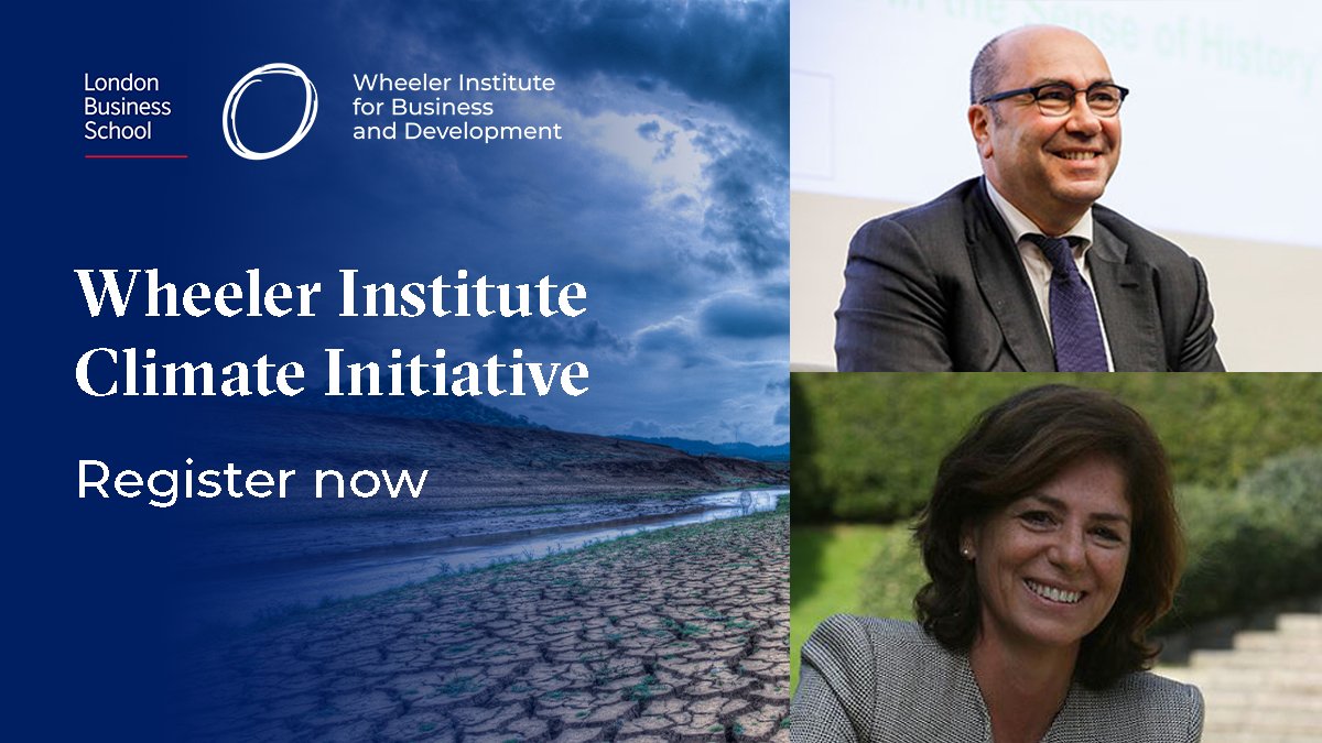 Wheeler_LBS's tweet photo. Do not miss the 4th #WIClimateInitiative event with Frédéric Samama (@SPGlobal) and @LucreziaReichli (@LBS) - The new challenge of being #carbonneutral by 2050.
#WIClimateInitiative
⏰Thurs 7 April, 2pm BST
Register: https://t.co/pUvm3T1nmP https://t.co/06ec47iMiA