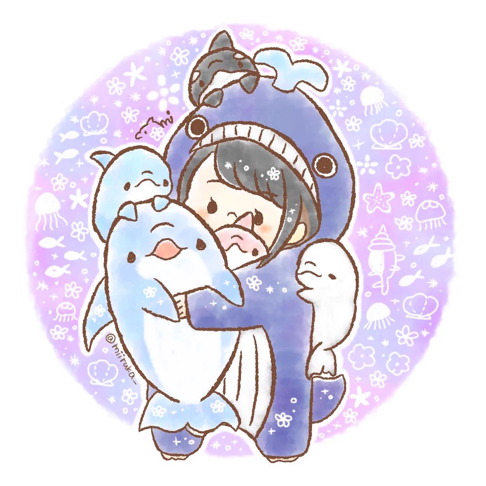 まんまるこくじら みいるか🐬🎨 on X: 