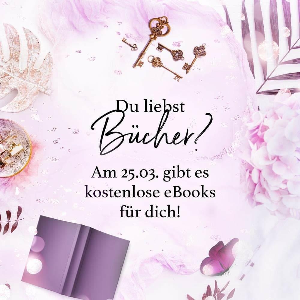 Morgen, am 25.3.2022, gibt es kostenlose E-Books 📚 von vielen, tollen Autorinnen.
Schaut euch auf
ichliebebuecher.de/unsere-newslet…
um und tragt euch auf jeden Fall in die Mailingliste ein, damit ihr keinen Termin verpasst.

#ebooks #gratis #kostenlos #free #wirliebenbücher