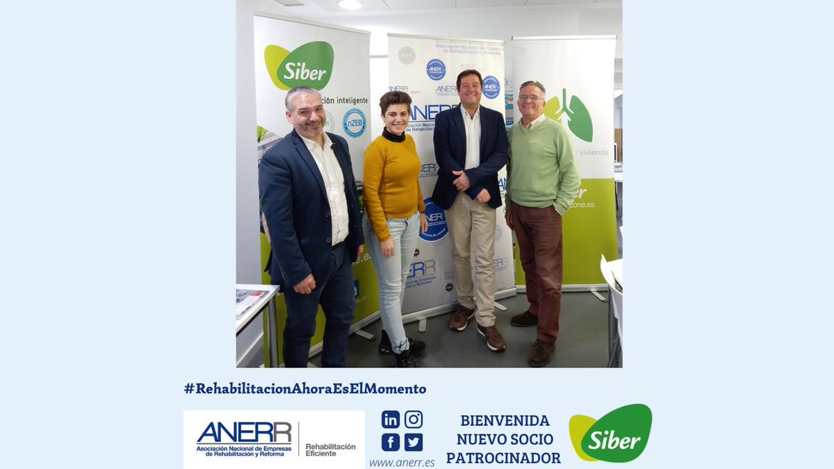 Anerr_'s tweet photo. Queremos dar la bienvenida a nuestro nuevo socio patrocinador SIBER.
Son los primeros en fabricar el sistema de ventilación completo en España.
#RehabilitacionAhoraEsElMomento #10AñosDeANERR #ANERR #SocioPatrocinador #Siber https://t.co/4yI0JI7ryv