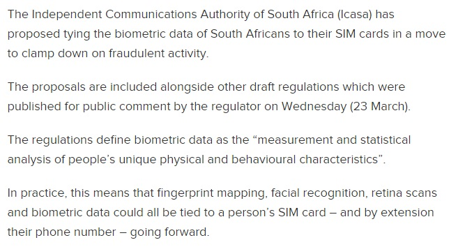 tngadd's tweet photo. Don't fall for this weak excuse! SAPS do FKCU-ALL about Cell Phone theft in SA & little Cell Phone fraud gets to court! THIS IS THE #WEF #GREATRESET #DOMPASS agenda!! WAKE UP!
Major phone and SIM-card change planned for South Africa โ what you should know
https://t.co/s3fOimjEtb https://t.co/O9uGs29cIB