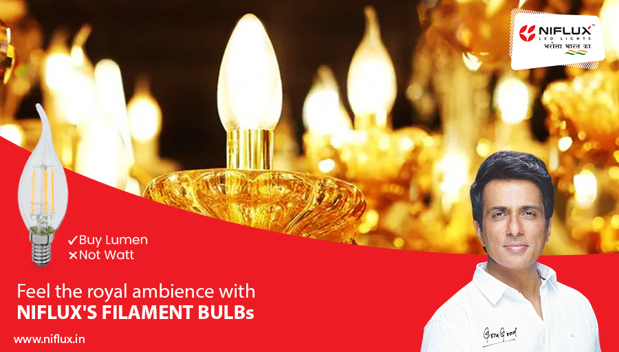 niflux's tweet photo. NiFLUX's Filament Bulbs makes your home feel like a palace.

#filament #bulbs #candlebulb #ledbulbs #led #lights #Nifluxled #niflux #India https://t.co/Yfc09ZILCW