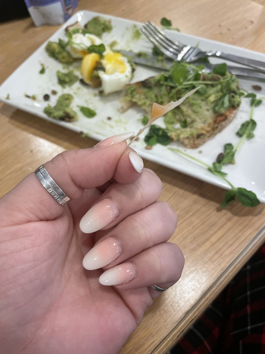 mrskenkenn's tweet photo. Thanks to @JohnLewisRetail  for trying to kill me with a HUGE fish bone in my salmon, avo &amp; egg toast this morning! ☠️ https://t.co/E5H9KjXnsu