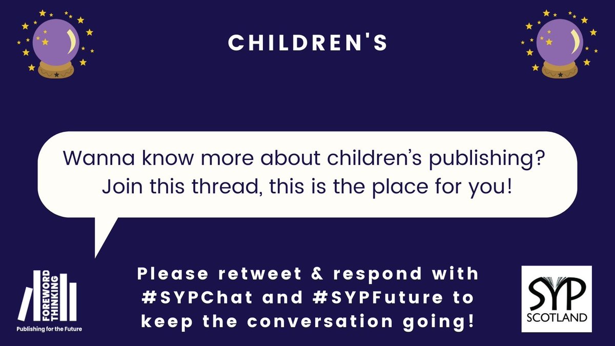 SYPScotland's tweet photo. Wanna learn more about children’s publishing? Join this thread, this is the place for you! 

#SYPChat #SYPFuture https://t.co/t1bCTVapKf