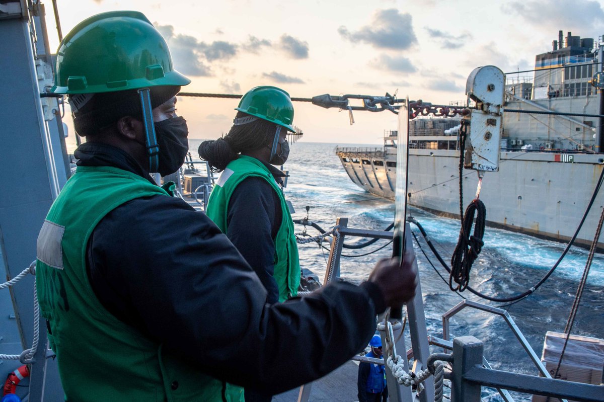 USSHARRYSTRUMAN's tweet photo. Truman is a big family, but CSG-8 is a bigger family👪 ! Check out our lil brother #USSJasonDunham currently deployed with us in the U.S. 6th Fleet area of operations in support of U.S., allied and partner interest in Europe and Africa.  @USNavyEurope #GiveEmHell https://t.co/7nBIzJ7LF4