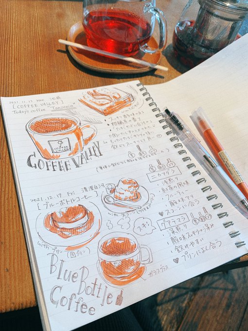 趣味で書き溜めてるコーヒーノート☕️ 