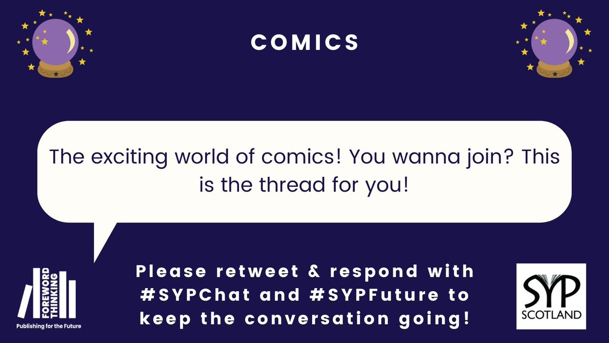 SYPScotland's tweet photo. The exciting world of comics. You wanna join? This is the thread for you! 

#SYPChat #SYPFuture https://t.co/JrB1ZMe4W5