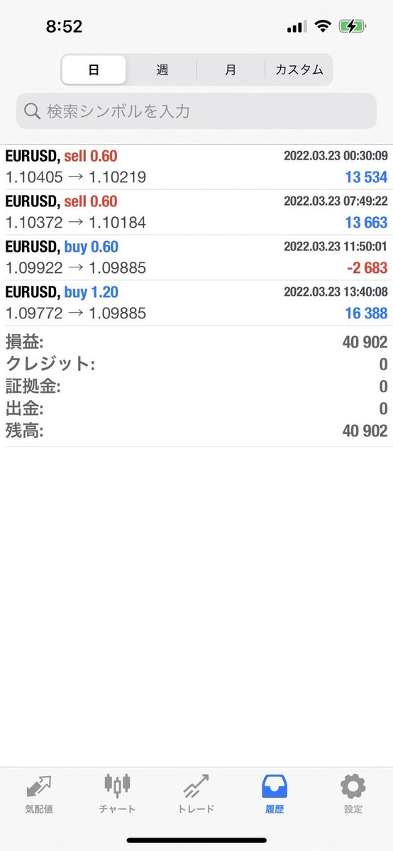 M8oEEZYDxzJHQ1Q's tweet photo. 3/23ブラスト
自動売買の結果

▪️モデル①0円
▪️モデル②40902円
▪️モデル③14215円

このEA無料で配布してます
気になる方はこちらかどうぞ💁‍♂️
https://t.co/m1kI7wOqJe

#fx
#自動売買
#EA
#副業 https://t.co/W7nQ3ecxRL